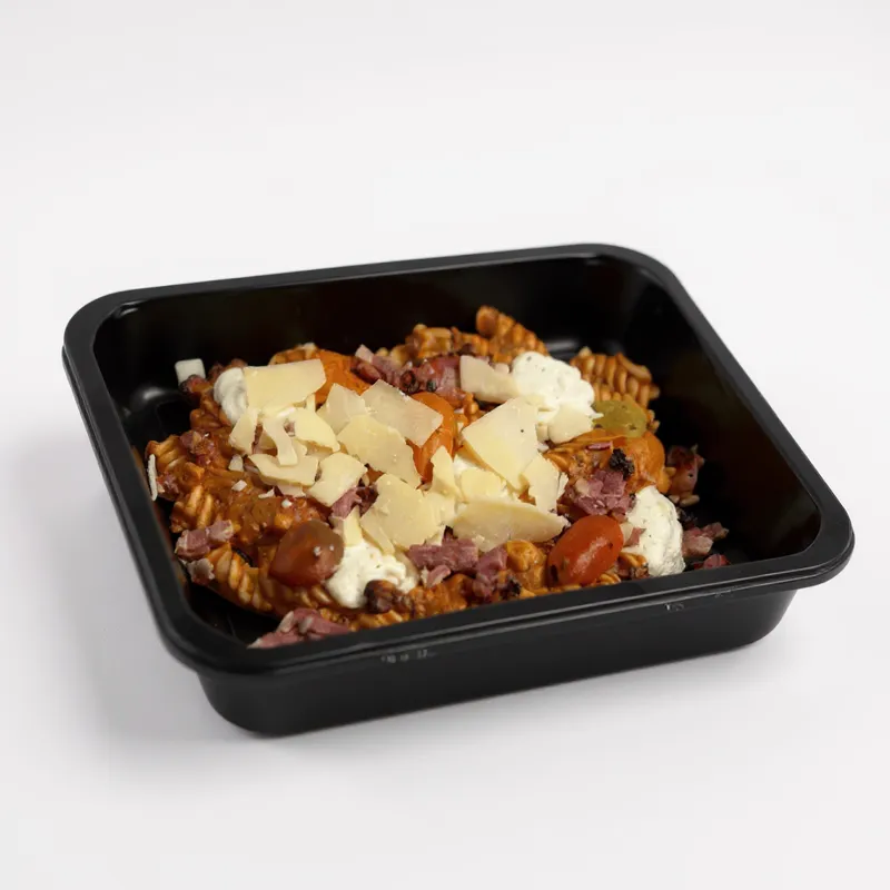 Pasta arrabiata met kip