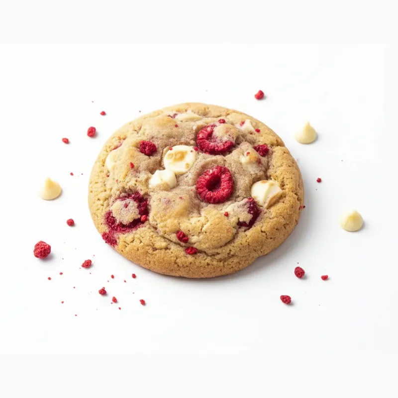 Framboos witte chocolade cookie by Gâté