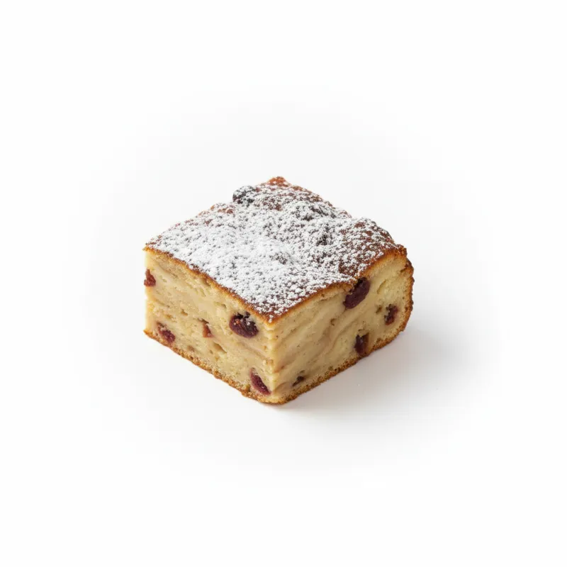 Broodpudding met witte chocolade