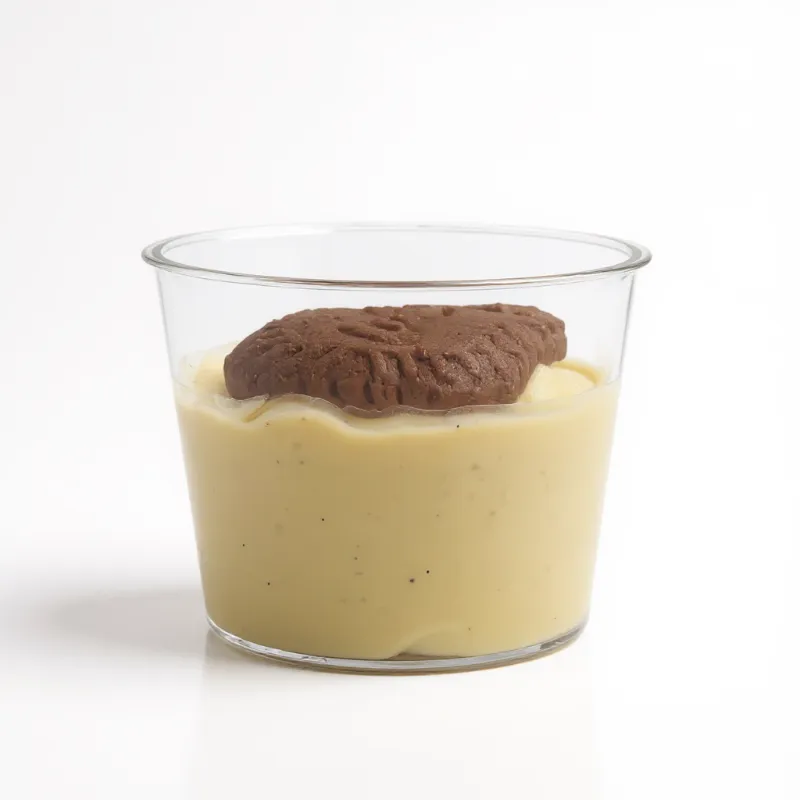 Vanille pudding met speculoos